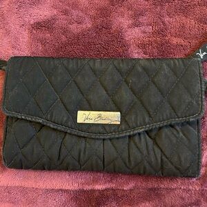 Vera Bradley Black Cross Body/Wallet